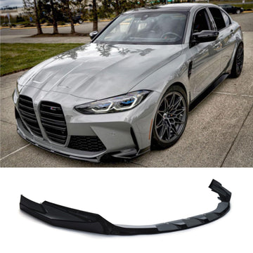Front Lip for BMW G80 M3 G82 M4 M Performance Style Front Bumper Lip Splitter Gloss Black